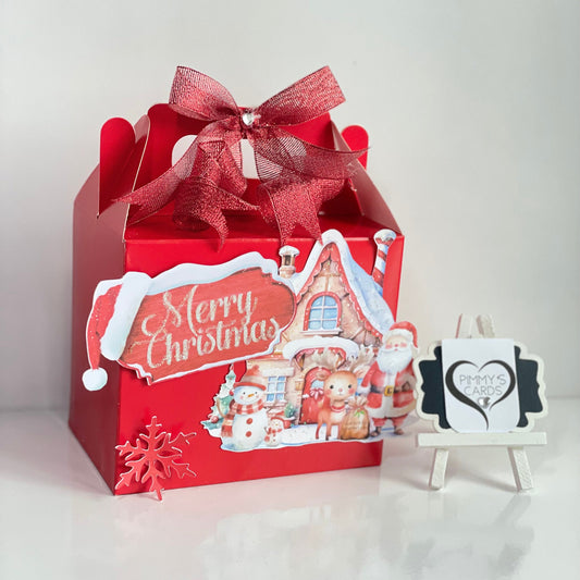 Christmas 3D Treat Box Set With x2 Haribo Packets Of Sweets