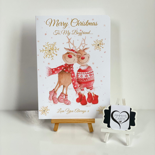 Reindeer Couple-Generic Christmas Cards
