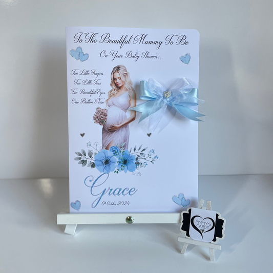 Baby Bump Mummy To Be Baby Blue Theme