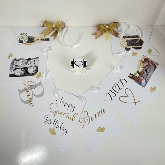 Photo Black & Gold Theme Bunting