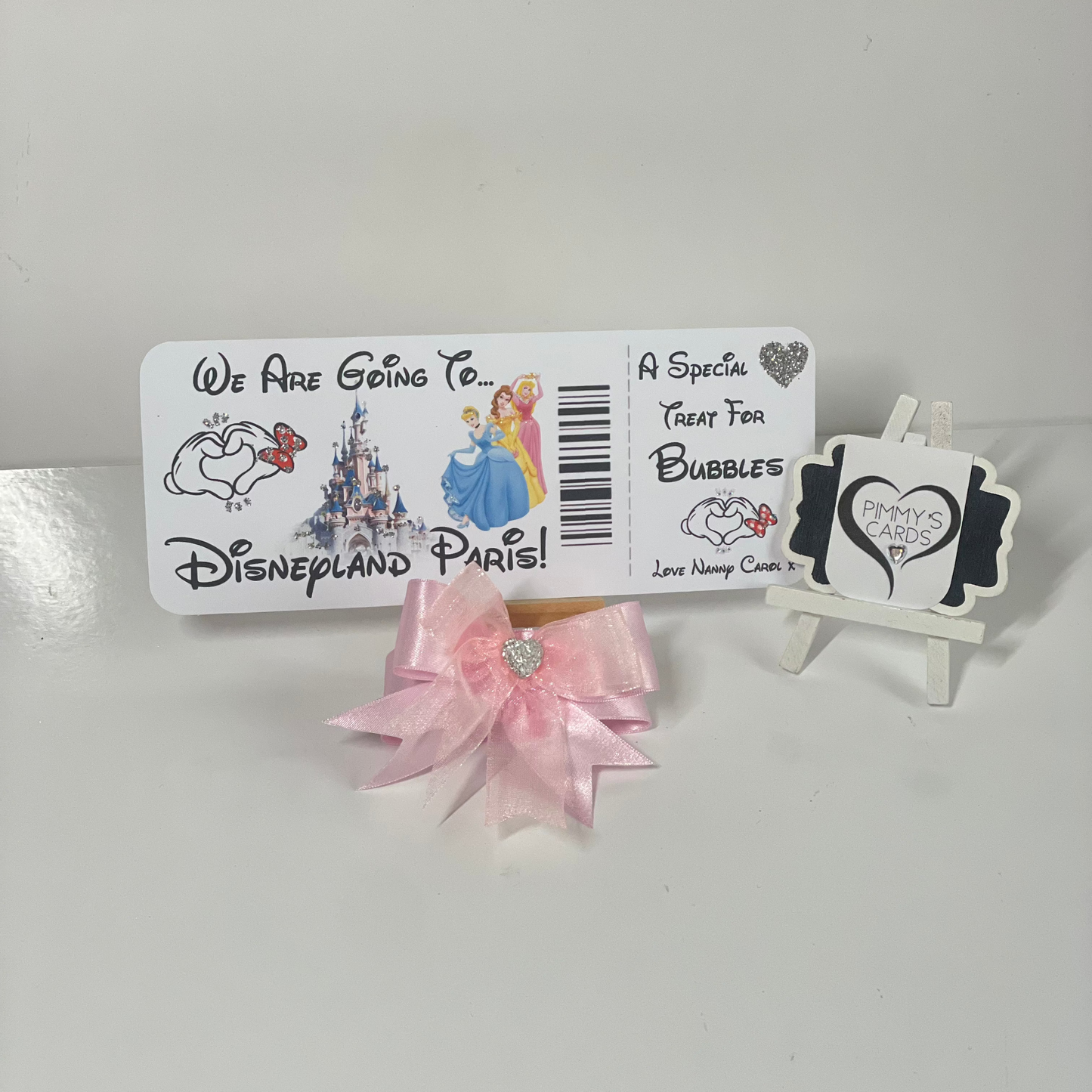Reveal Boarding Pass Ticket- Disneyland Paris Princesses