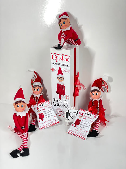 Elf On The Shelf Arrival Box With Matching Haribo Sweets