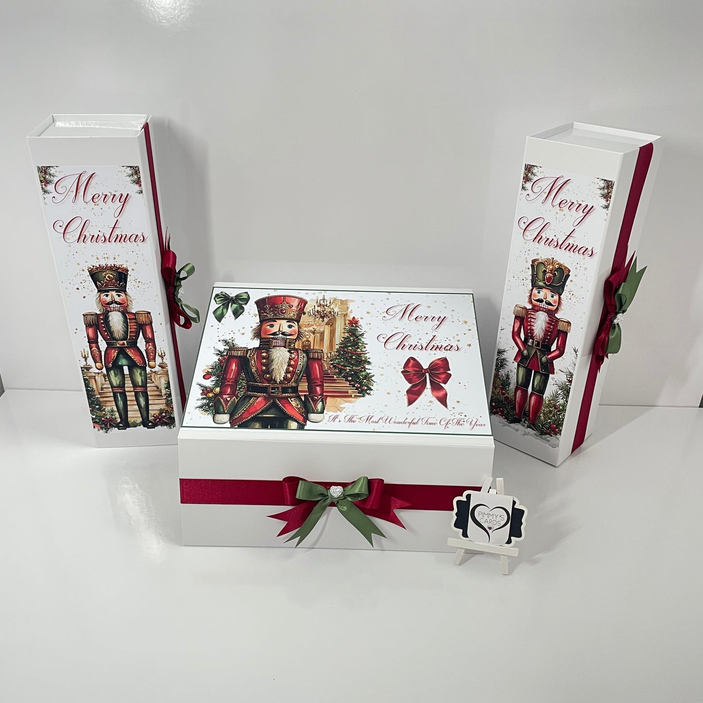 Personalised Christmas Box. Personalised Christmas gifts. Nutcracker design. Ralph Lauren Theme. Personalised Christmas Cards.