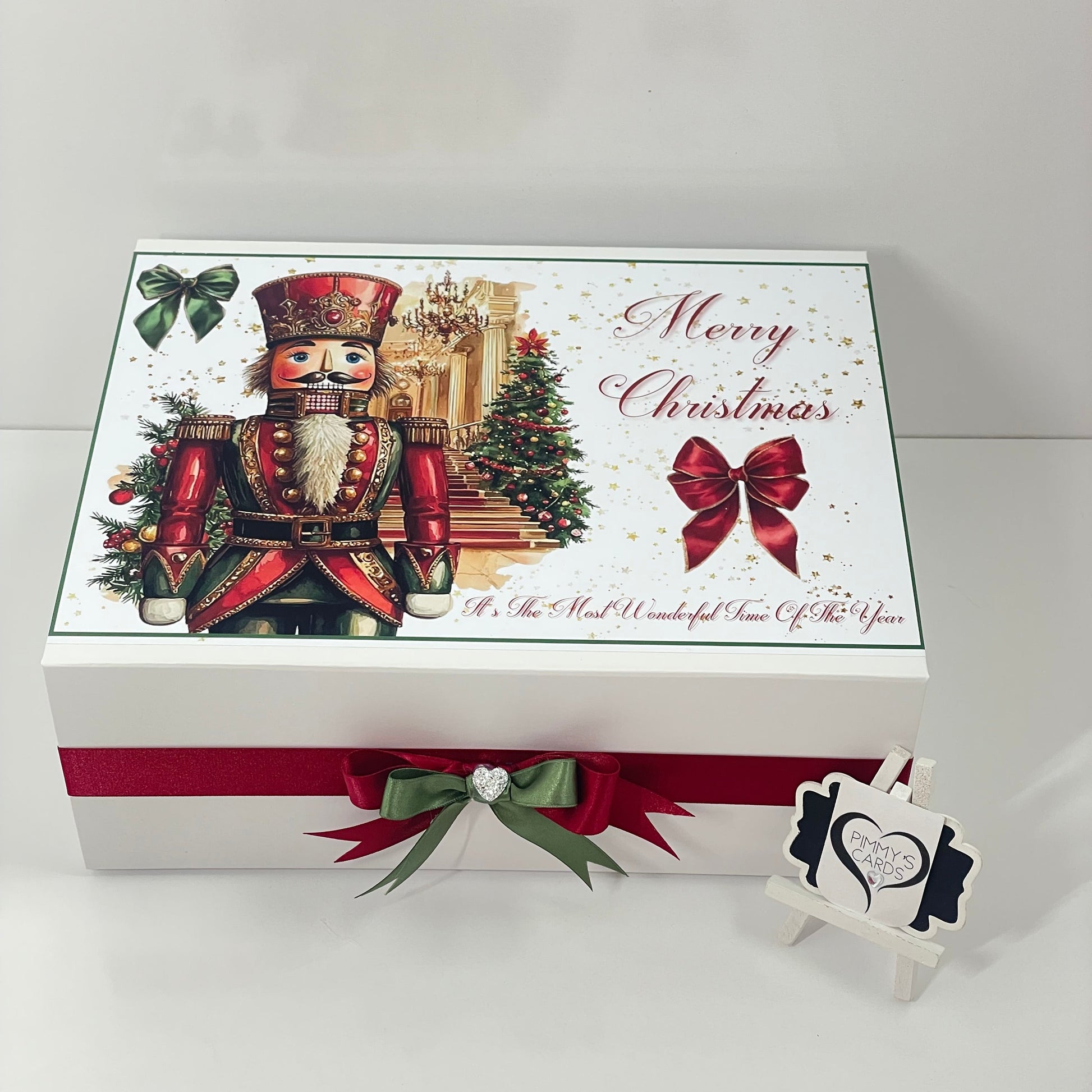 Personalised Christmas Box. Personalised Christmas gifts. Nutcracker design. Ralph Lauren Theme. Personalised Christmas Cards.