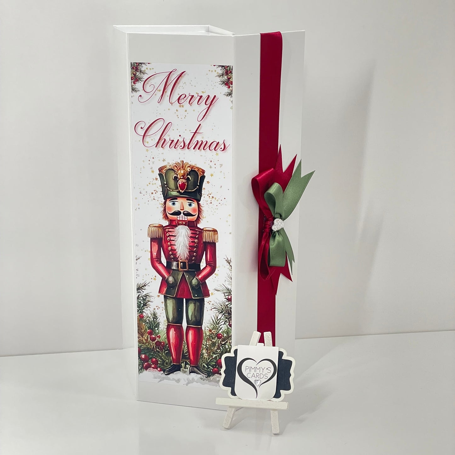 Personalised Bottle Box Drink box. Personalised Christmas gifts. Nutcracker design. Ralph Lauren Theme.