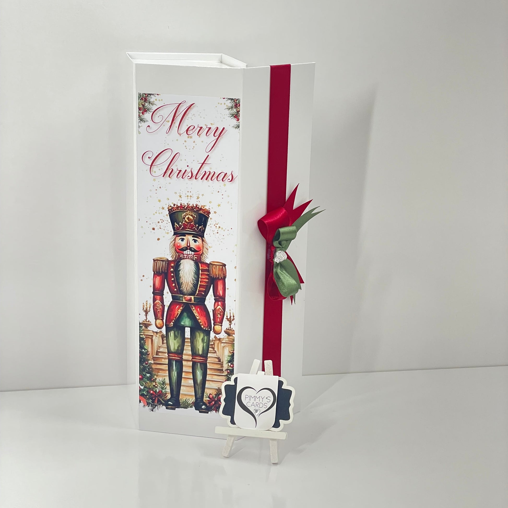 Personalised Bottle Box Drink box. Personalised Christmas gifts. Nutcracker design. Ralph Lauren Theme.