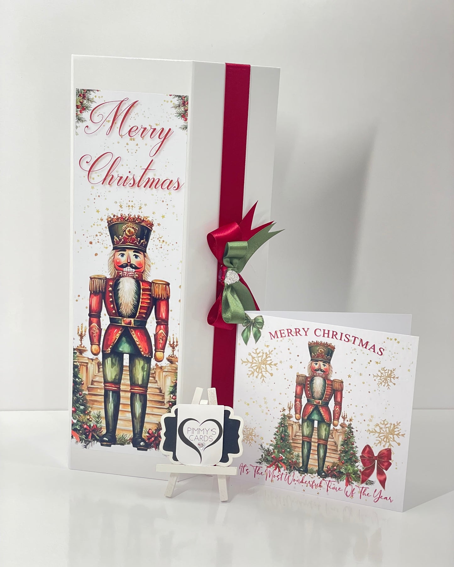 Personalised Bottle Box Drink box. Personalised Christmas gifts. Nutcracker design. Ralph Lauren Theme.