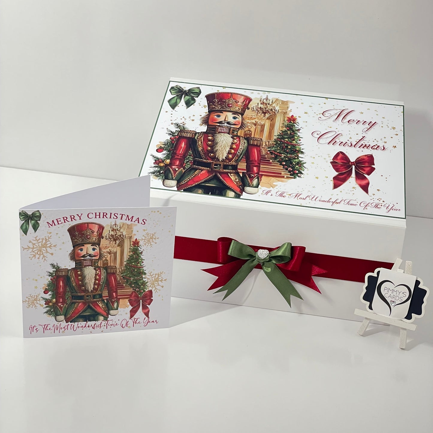 Personalised Christmas Box. Personalised Christmas gifts. Nutcracker design. Ralph Lauren Theme. Personalised Christmas Cards.