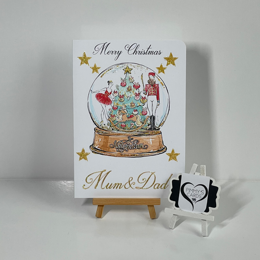 Nutcracker Globe-Generic Christmas Cards
