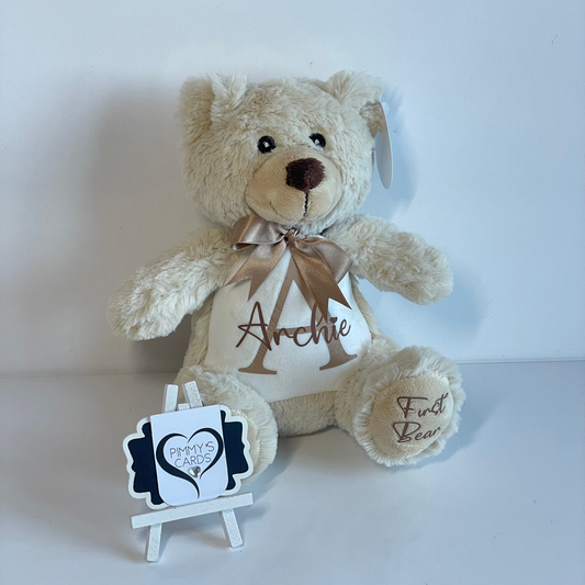First Bear- Brown Teddy Bear - Pimmy's Soft Cuddlers