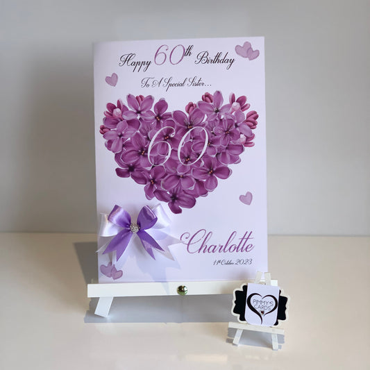 Purple Flower Heart