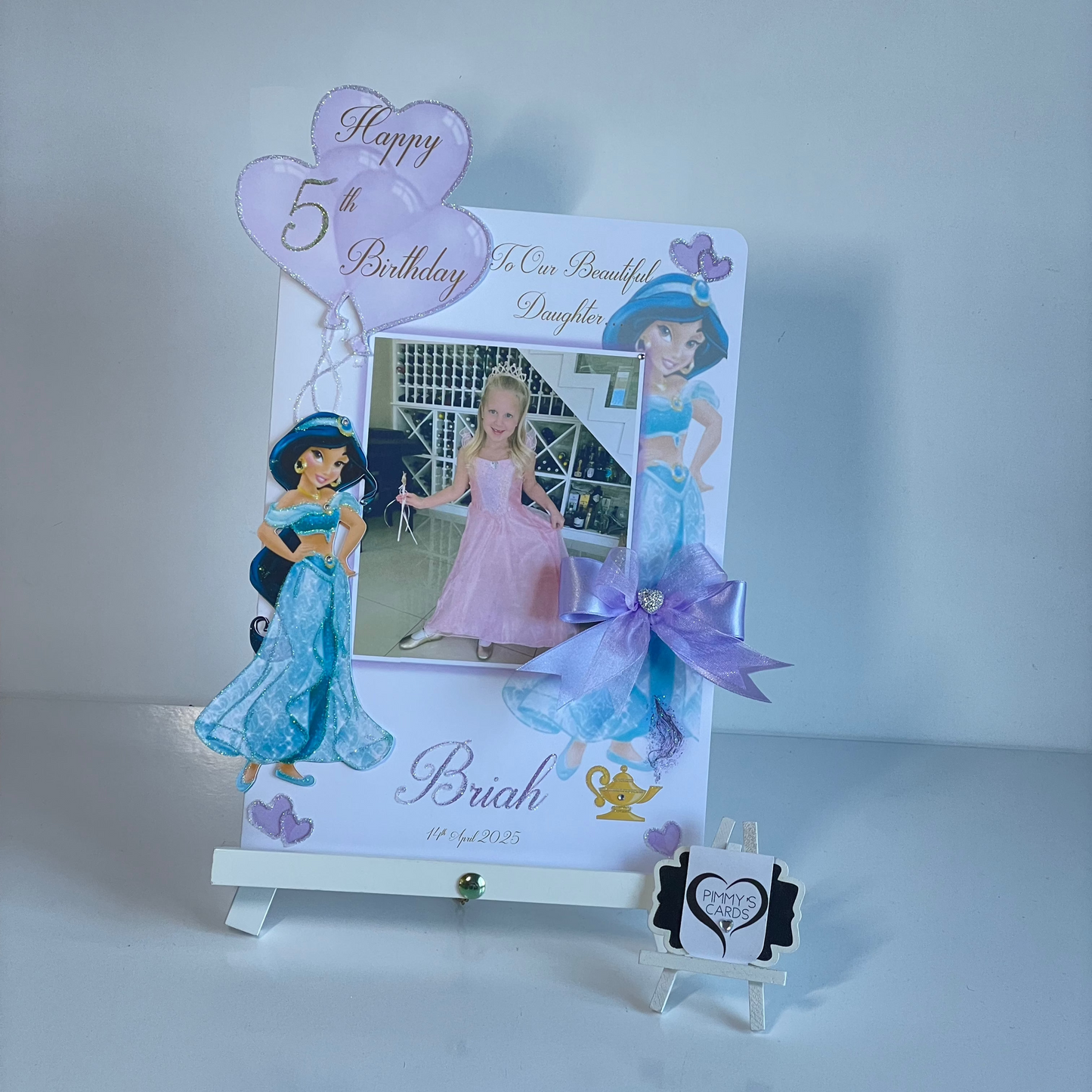 Princess Jasmine Photo 3D Pop Out Card