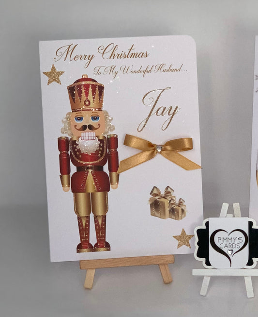 Christmas Nutcracker With Gold Presents