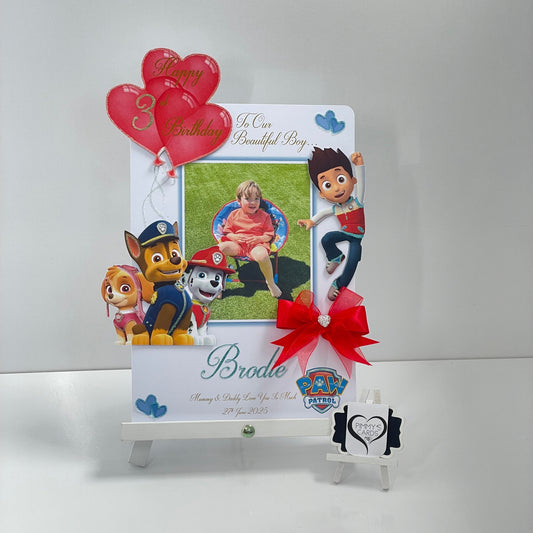 Paw Patrol Theme Photo 3D Pop Out Card