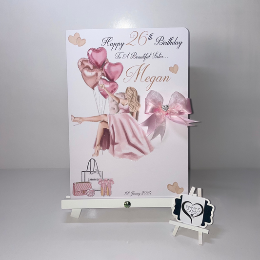 Lady sitting on balloon Chair