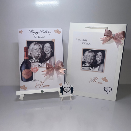LP Champagne Rose Pink Photo Card