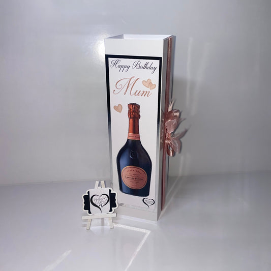 Rose Gold LP Champagne Bottle Box