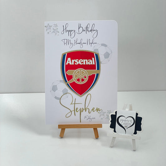 Arsenal Football Theme Card