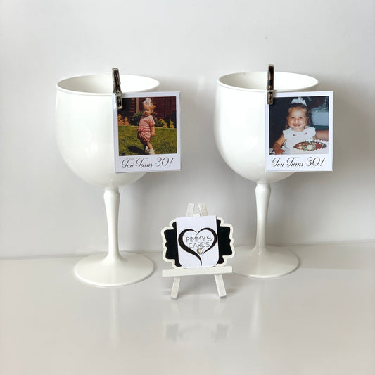 Polaroid Photo Drink Toppers - Pack Of 12