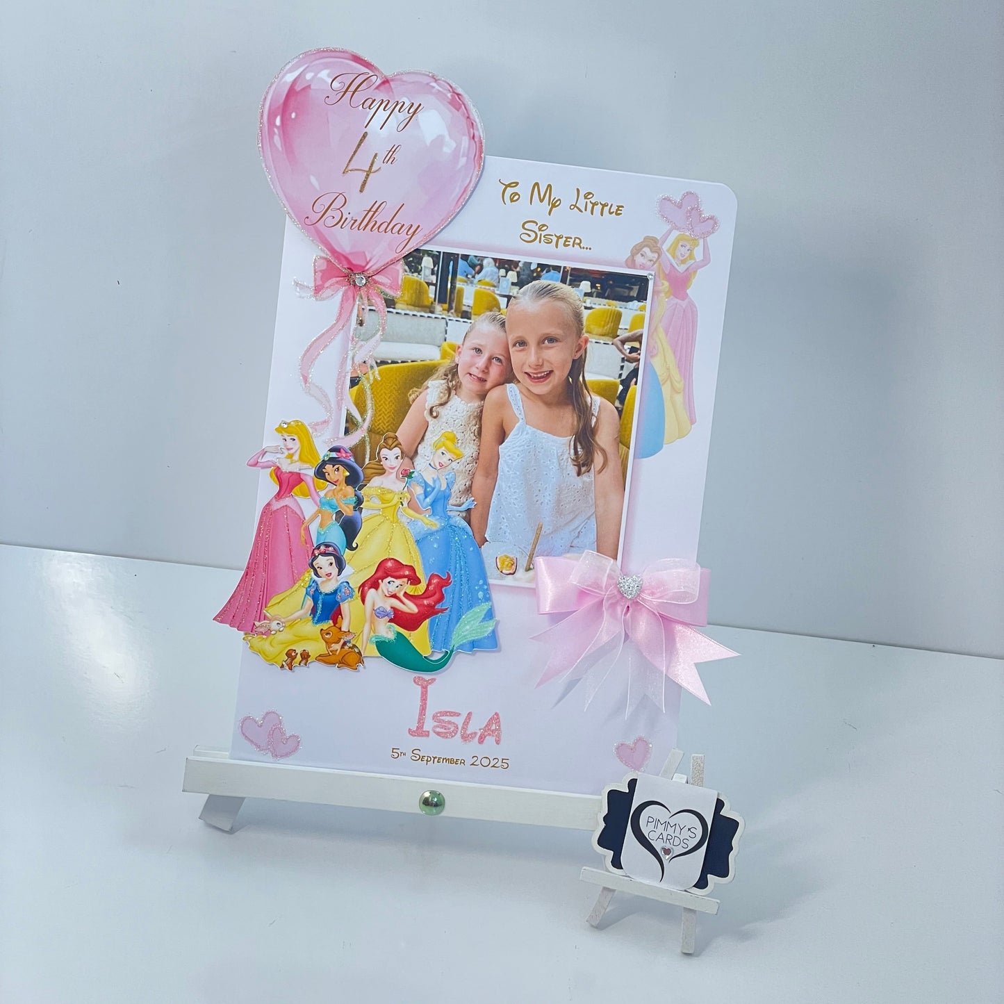 Disney Princesses Theme Photo 3D Pop Out Card