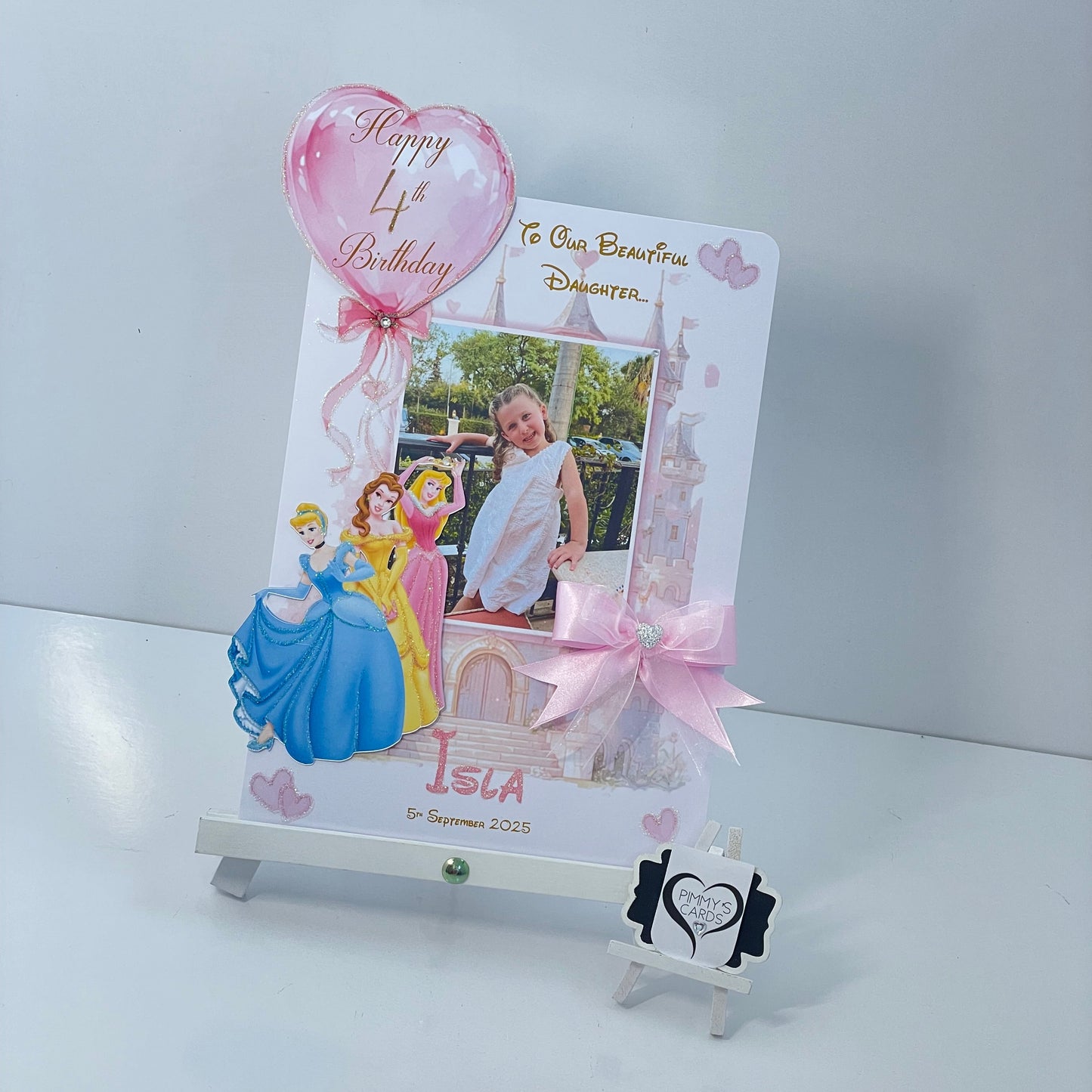 Disney Princesses Castle Theme Photo 3D Pop Out Card
