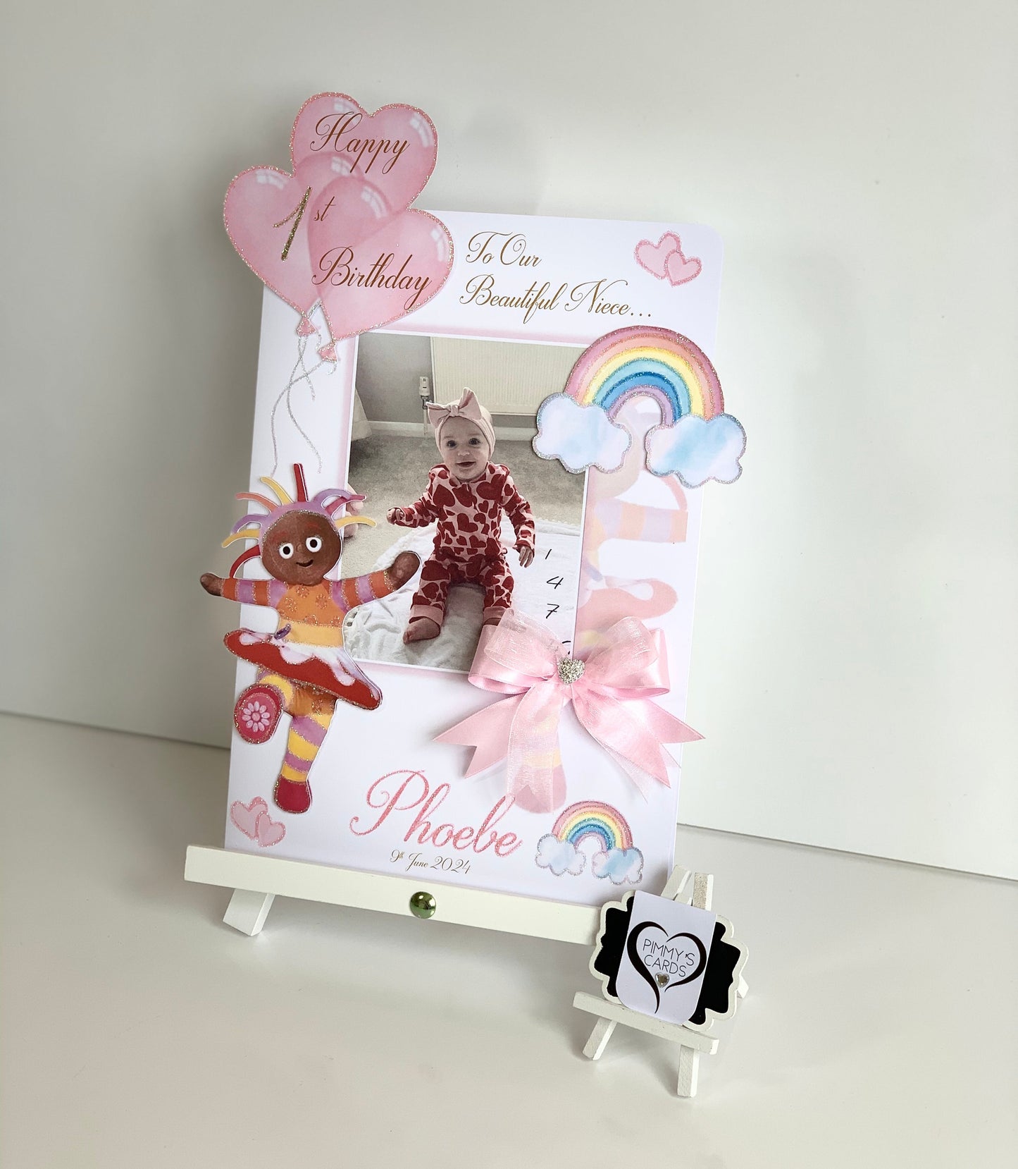 Upsy Daisy Theme Photo 3D Pop Out Card