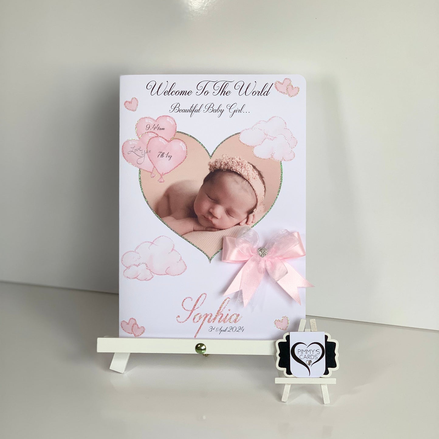 Baby Girl Clouds & Hearts Theme