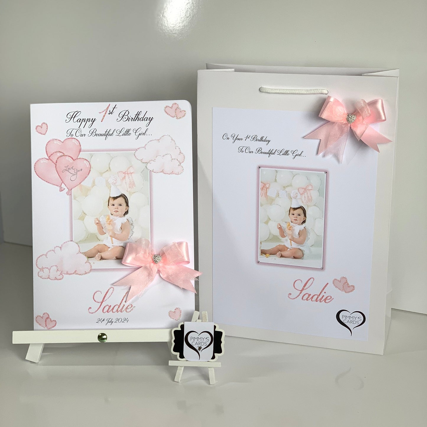 Baby Girl Clouds & Hearts Theme