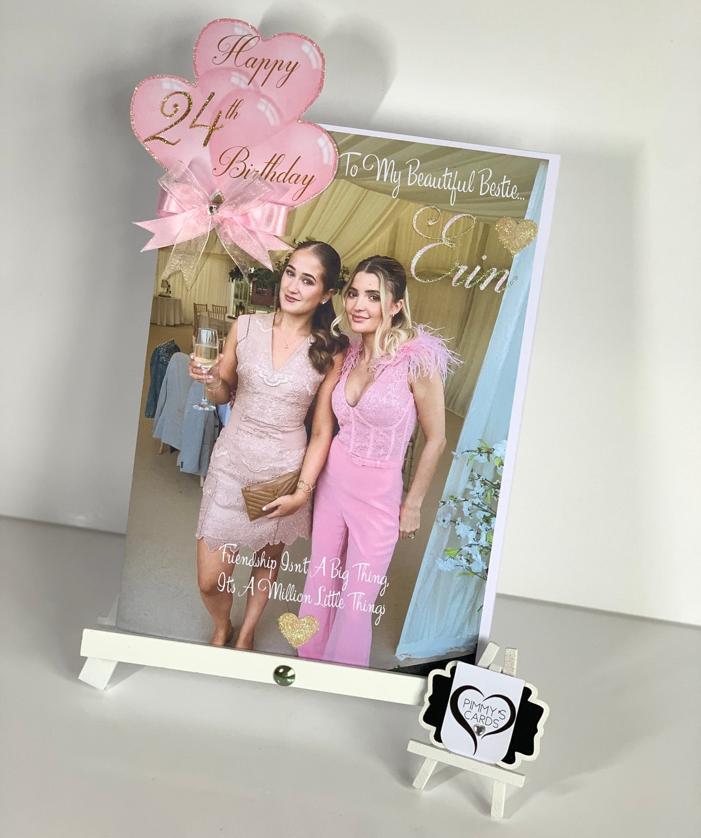 Deluxe Photo Overlay With 3D Balloon Hearts