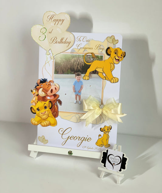 The Lion King Photo 3D Pop Out Card