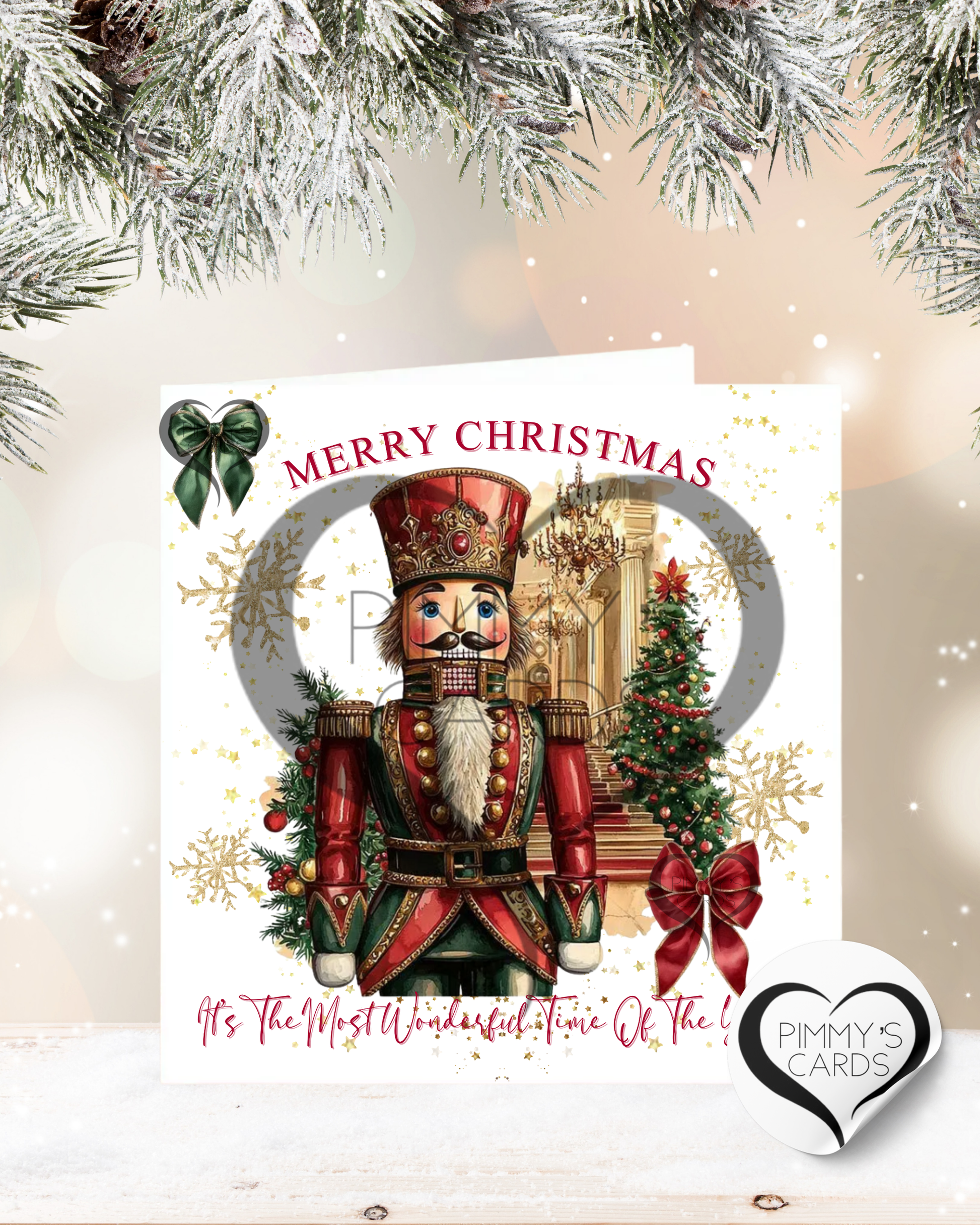 Personalised Christmas cards. Nutcracker theme card. Christmas Cards 