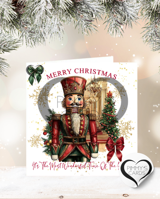 Personalised Christmas cards. Nutcracker theme card. Christmas Cards 