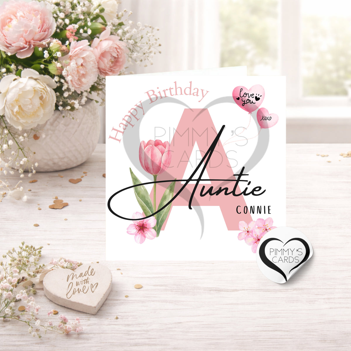 Auntie Pink Theme- Classic Card