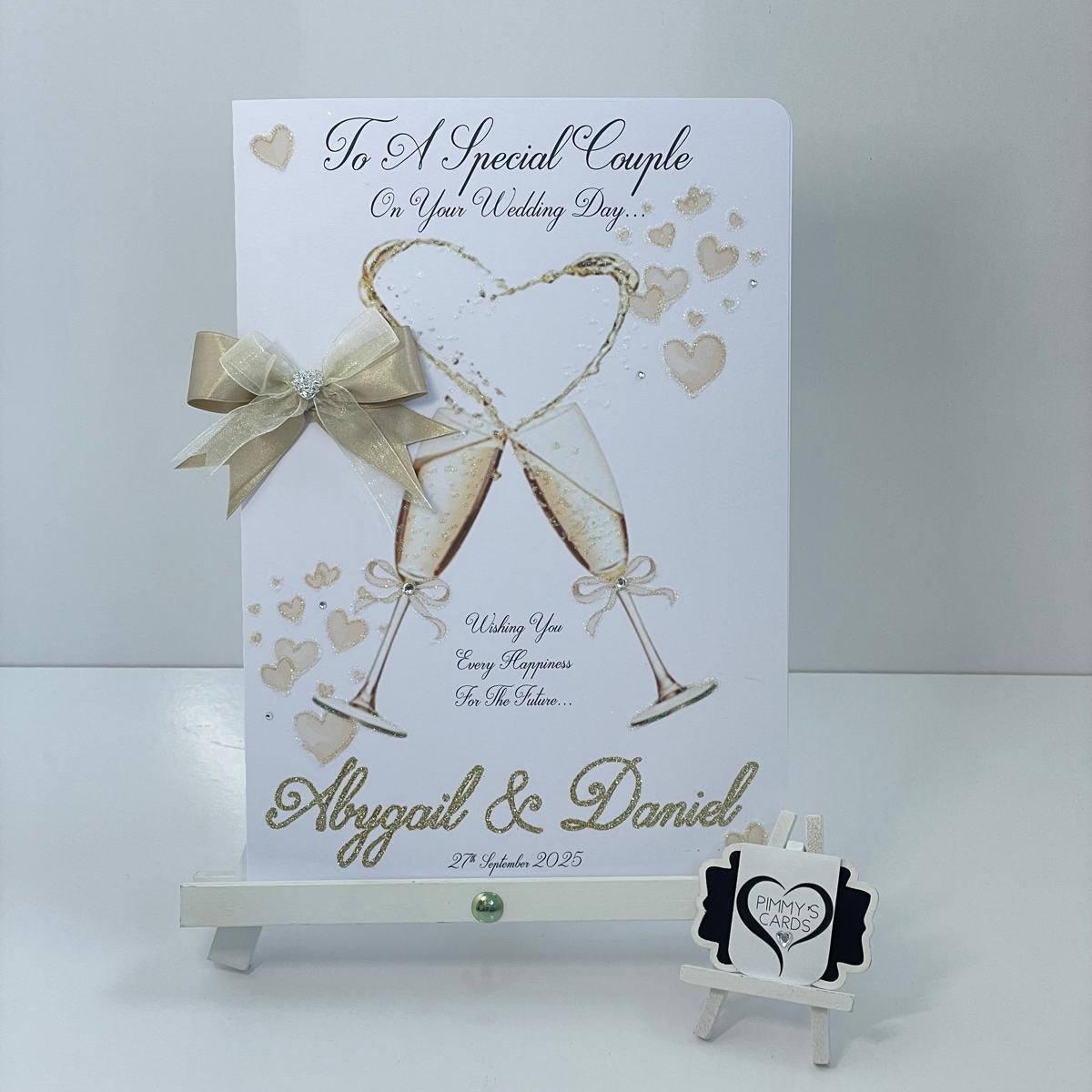 Champagne Heart Celebration Glasses