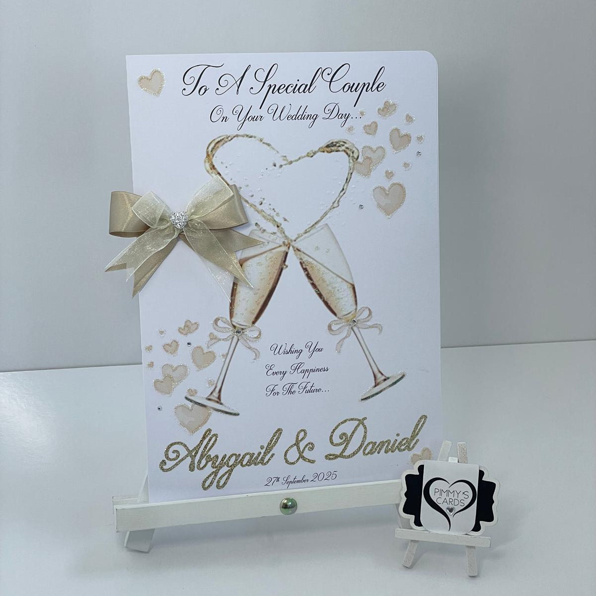 Champagne Heart Celebration Glasses