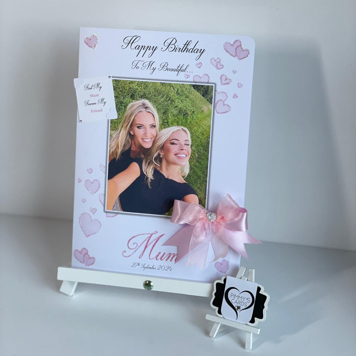 First My Mum Forever My Friend Photo 3D Pop Out Card
