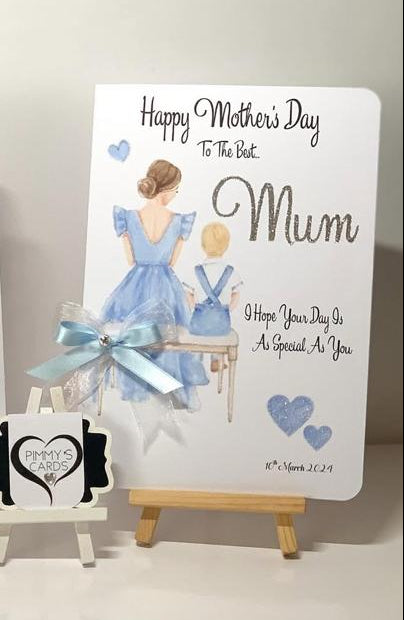 Mum & Her Son Blue Theme