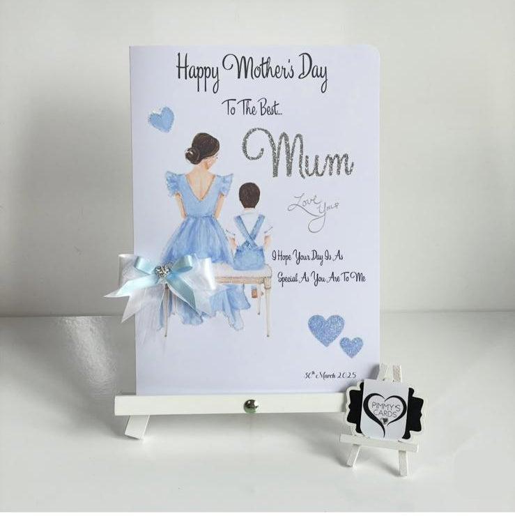 Mum & Her Son Blue Theme