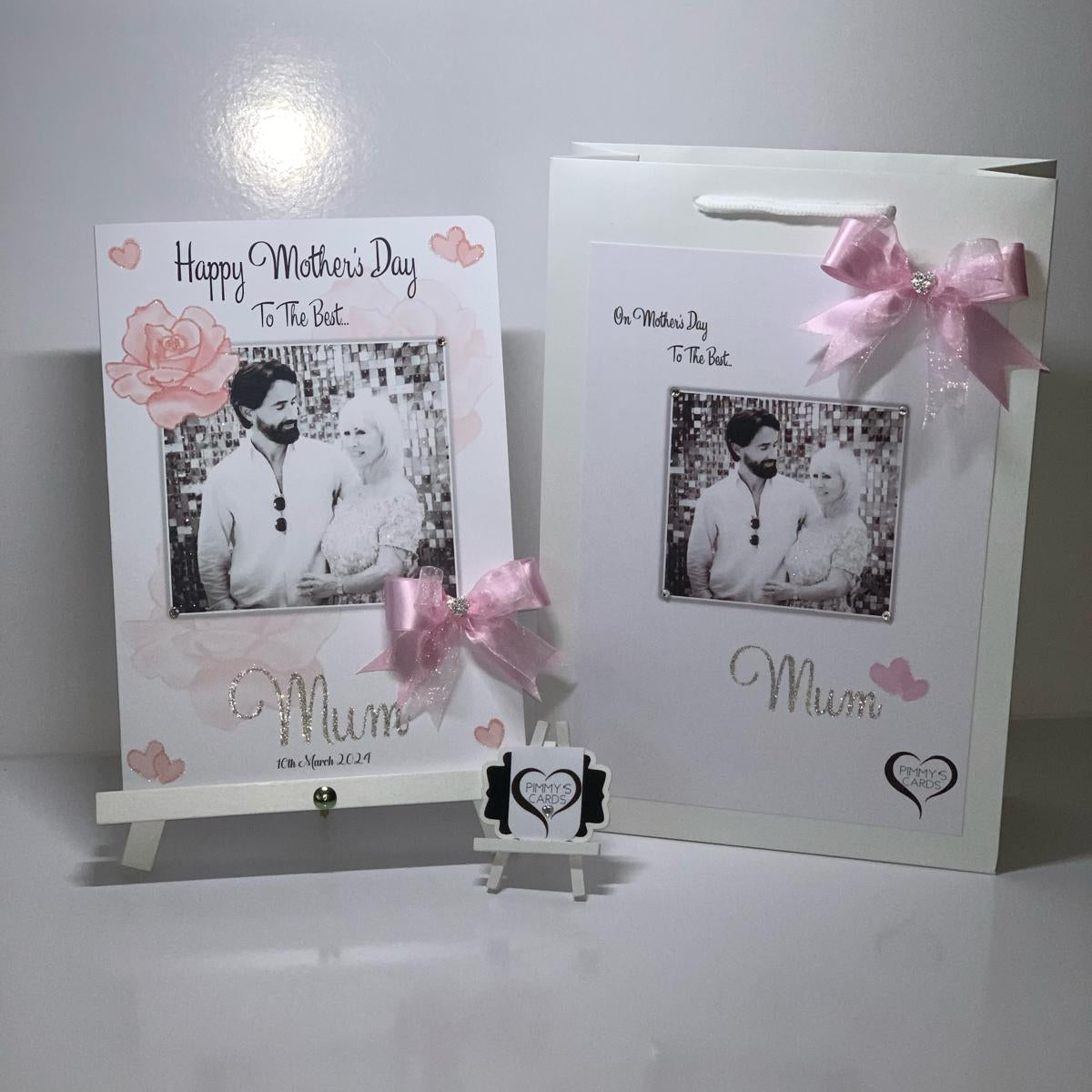 Rose Overlay Photo Card