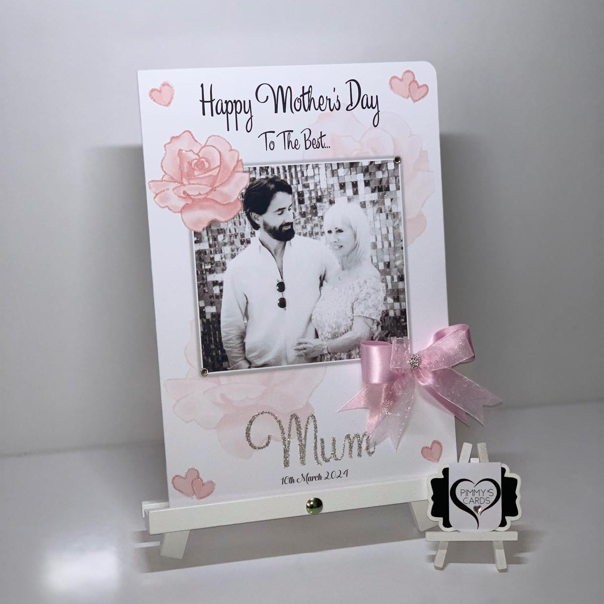 Rose Overlay Photo Card