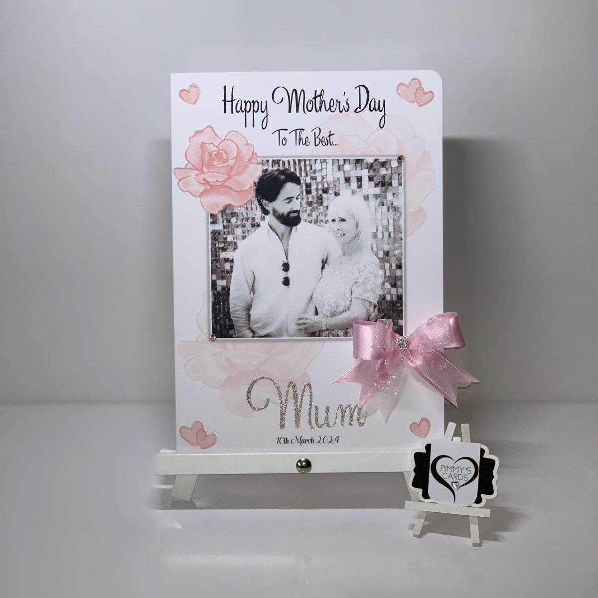 Rose Overlay Photo Card