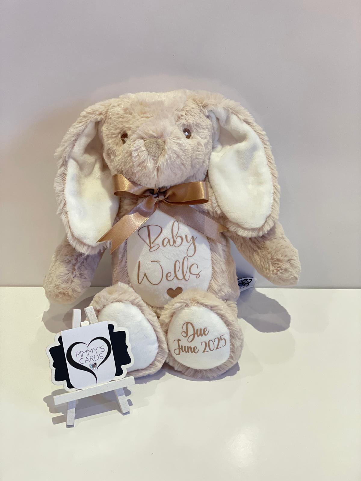Neutral Light Brown Bunny - Pimmy's Soft Cuddlers