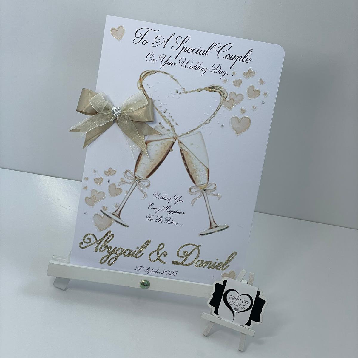 Champagne Heart Celebration Glasses