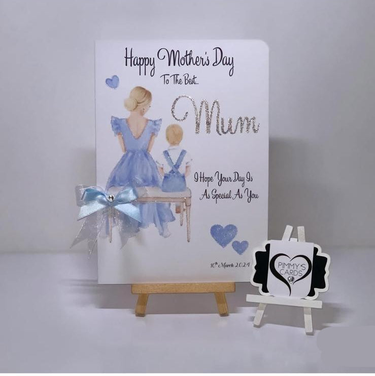 Mum & Her Son Blue Theme