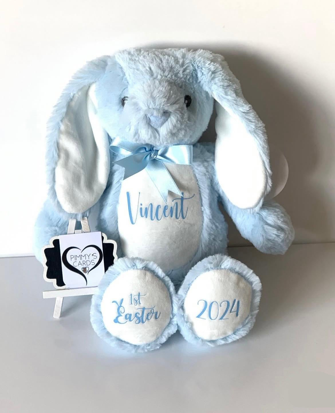 Baby Blue Easter Bunny - Pimmy's Soft Cuddlers