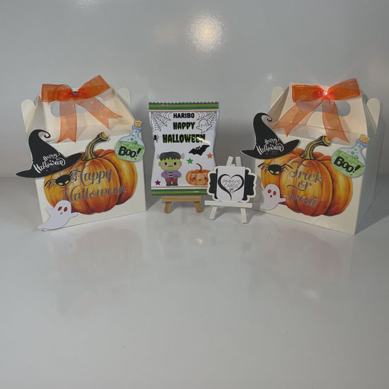 Halloween 3D Treat Box Set With x2 Haribo Packets Of Sweets