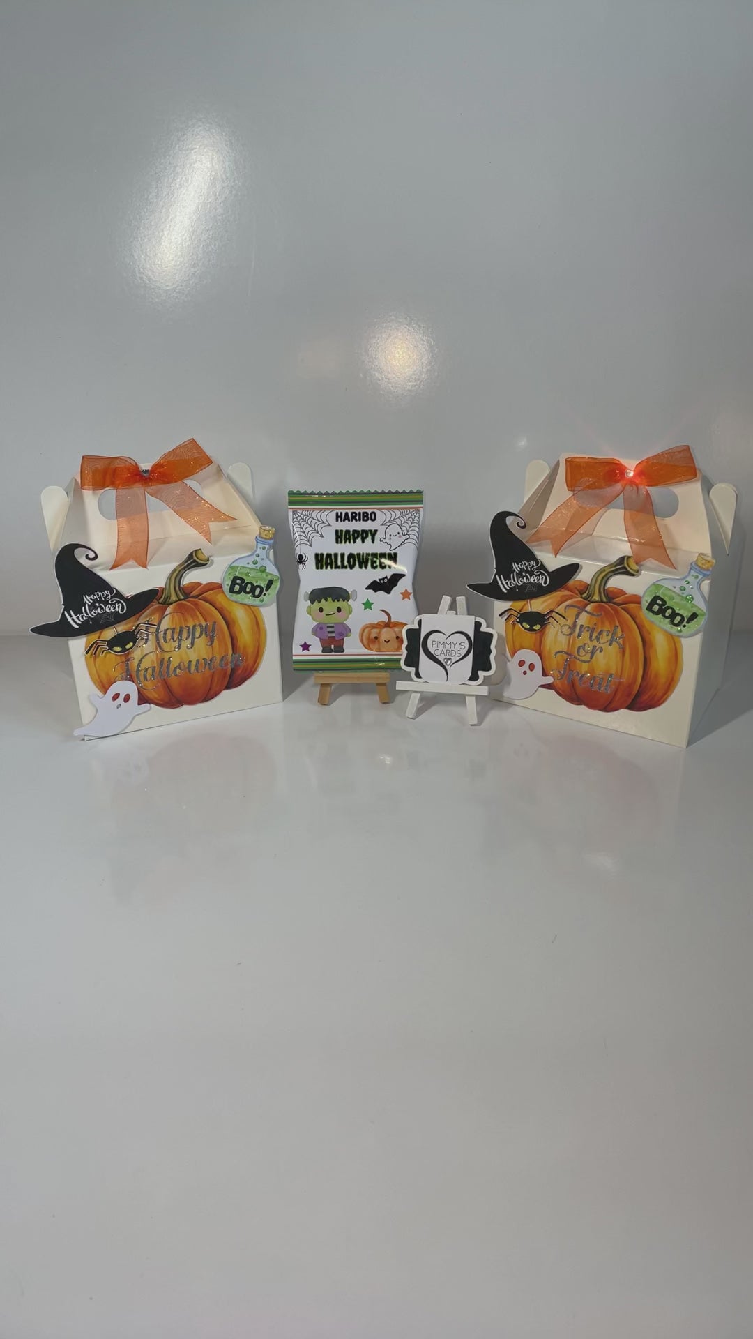 Halloween 3D Treat Box Set With x2 Haribo Packets Of Sweets