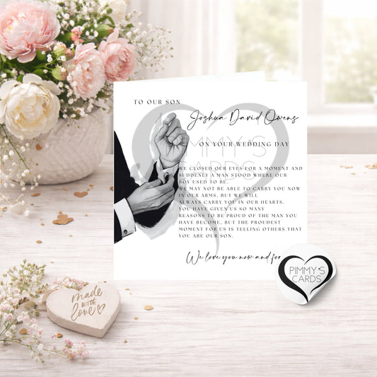 To Our Son - Wedding-Classic Card